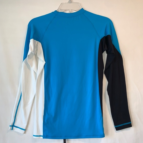 Volcom Youth Blue Swim Long Sleeve Rashguard Size Medium - Picture 5 of 6